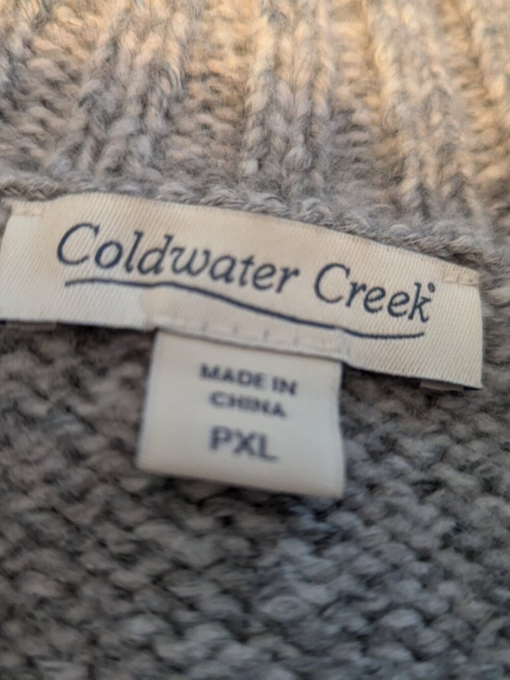 Coldwater Creek Bear & Pine Tree Sweater | NWOT | Cozy Cabin Style Size XL/P - Picture 10 of 10